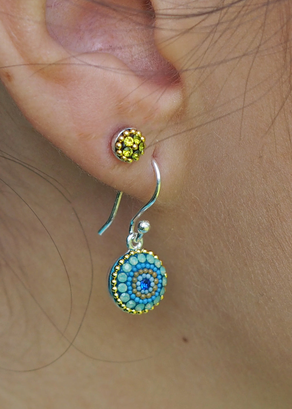 Allegra Amalfi Dream Round Drop Earrings