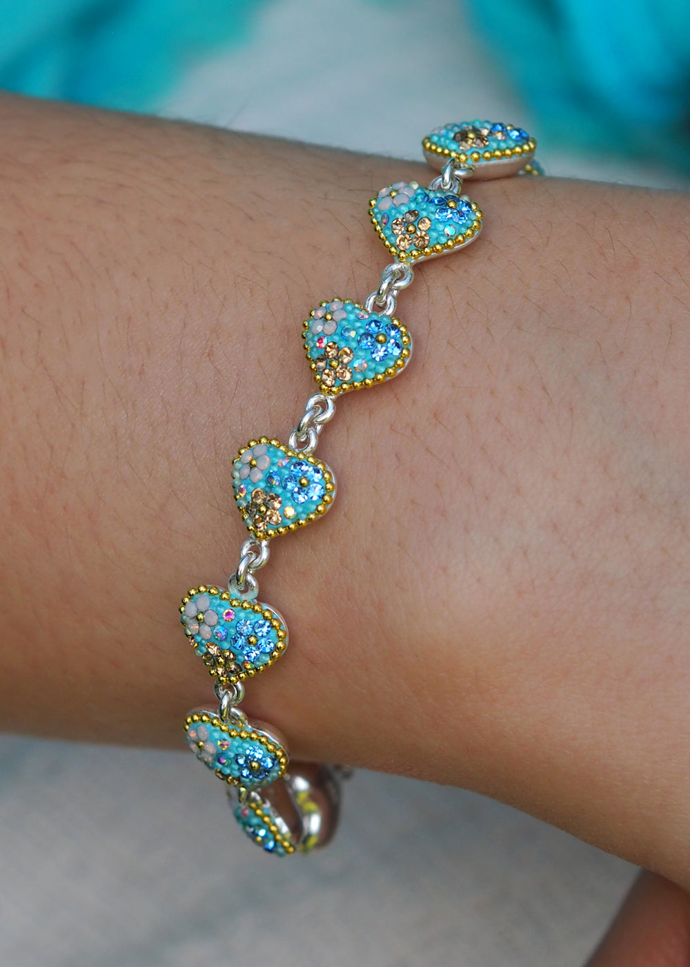 Allegra Heart Daisy Dream Bracelet