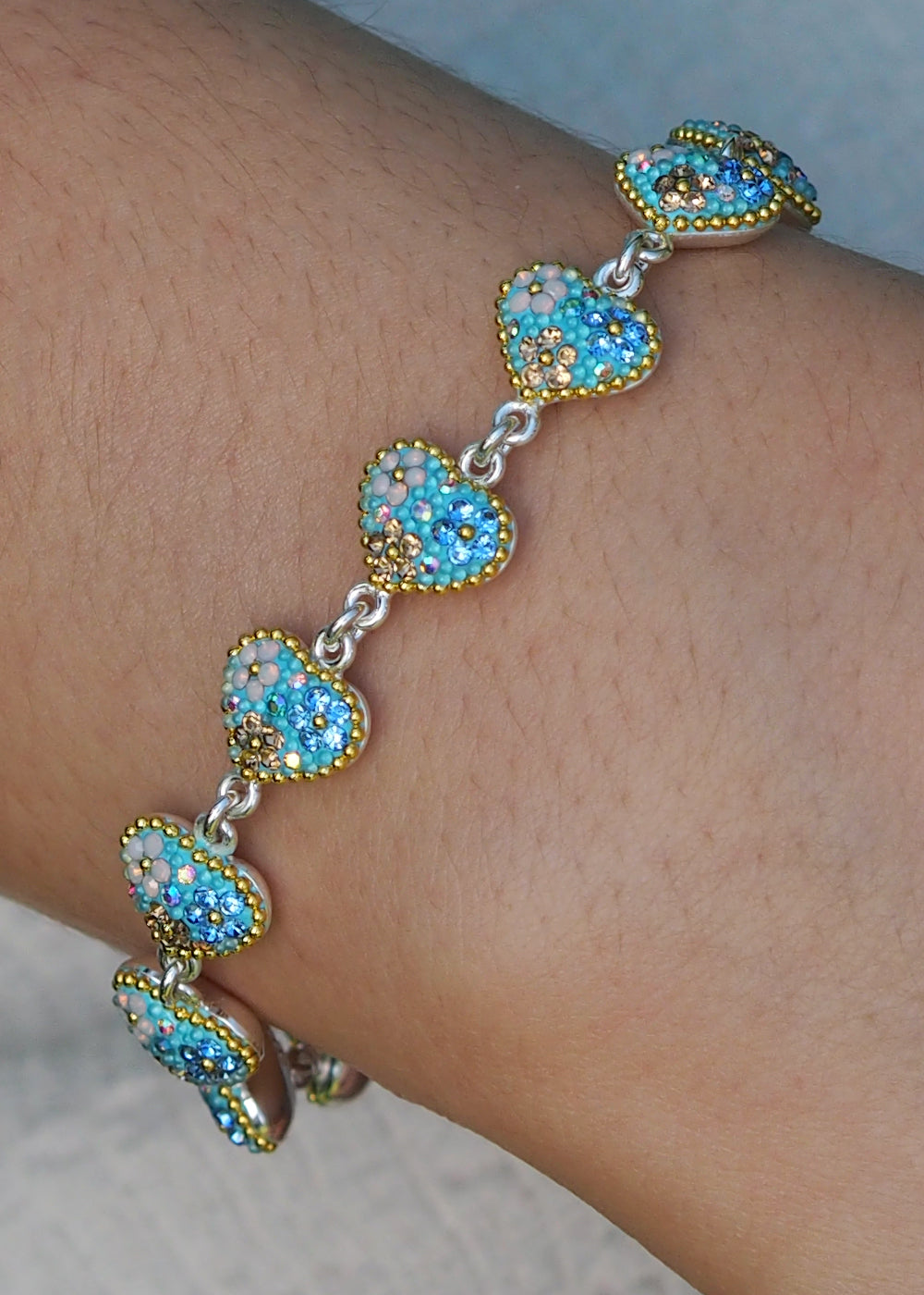 Allegra Heart Daisy Dream Bracelet