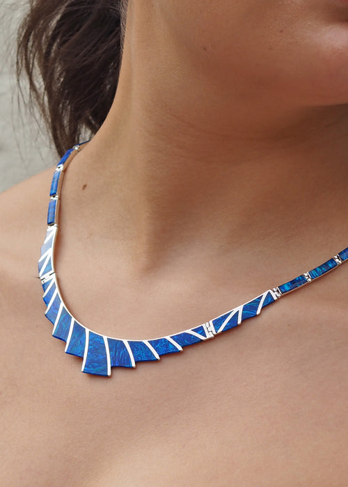 Flinder Guinevere Blue Necklace