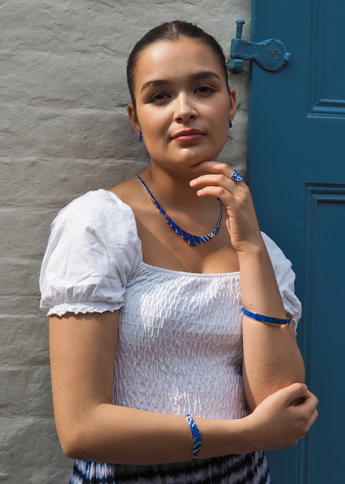 Flinder Guinevere Blue Necklace