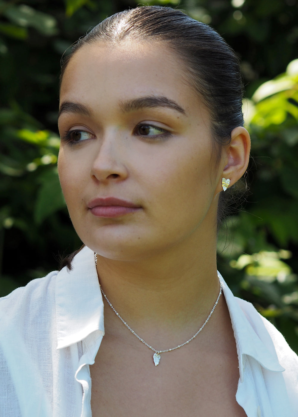 Foresta Tiny Taro Leaf Pendant