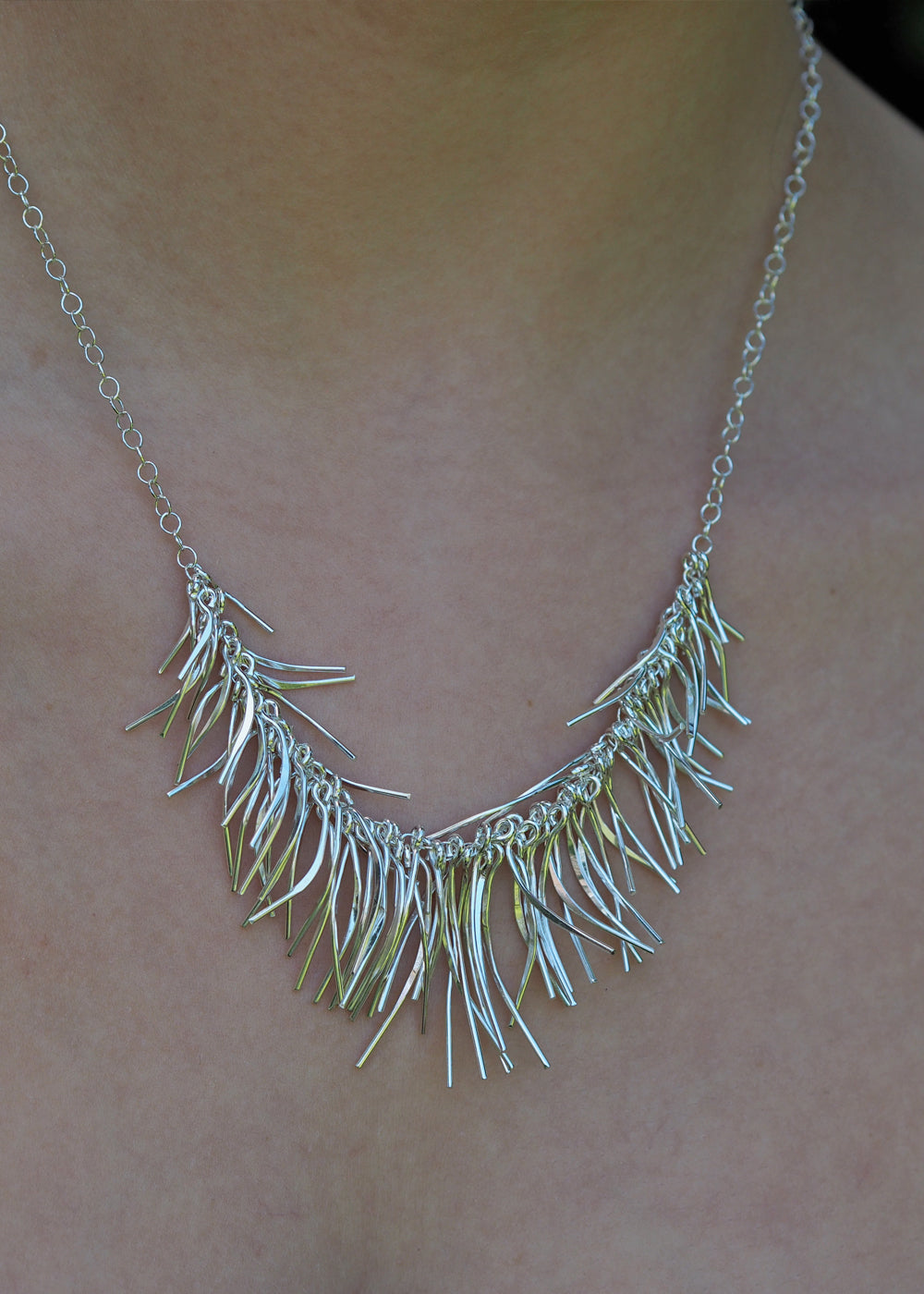 Foresta Rain Silver Necklace