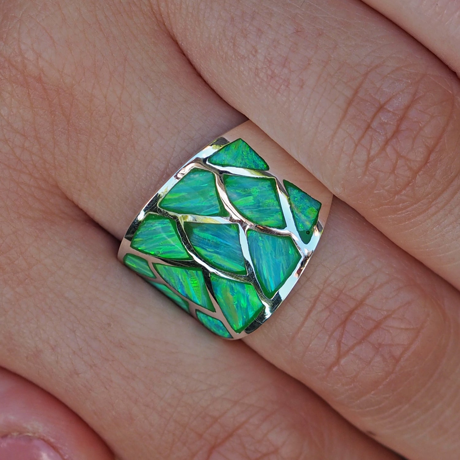 Flinder Guinevere Green Ring