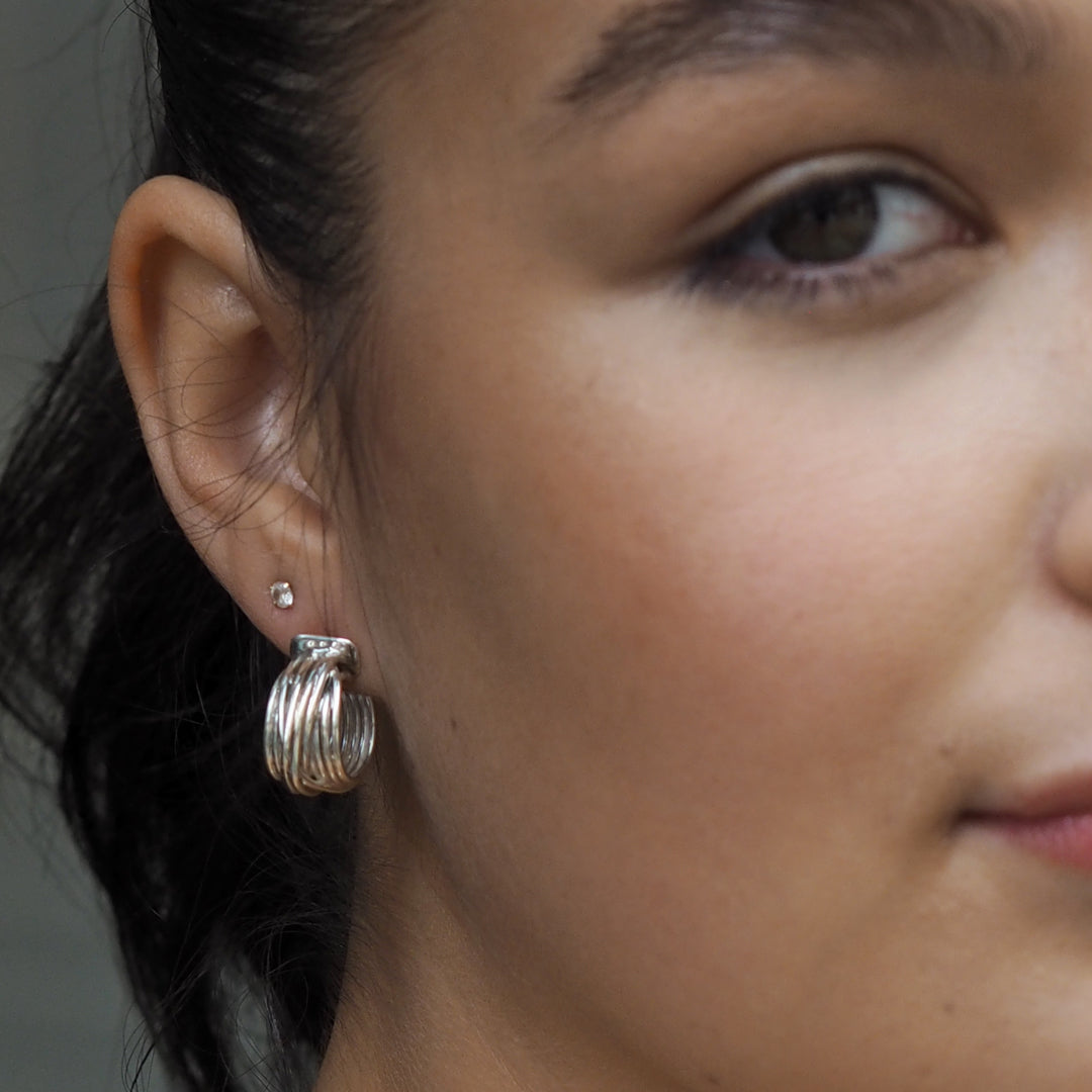 Lattice Hoop Earrings