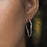 Lattice Hoop Single Strand Earring