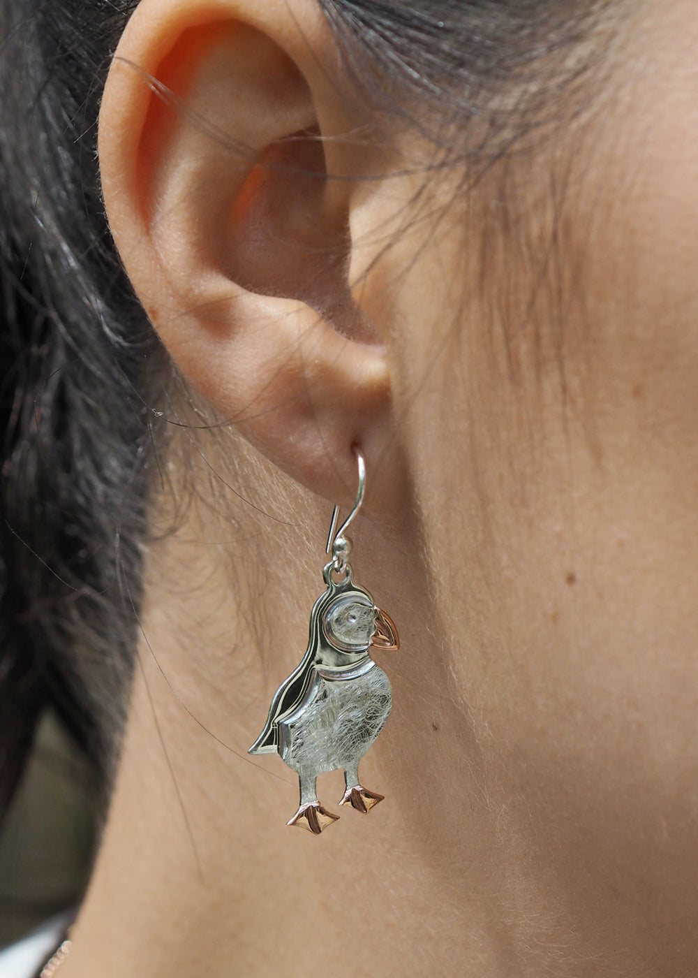 Duet Percy Puffin Drop Earrings