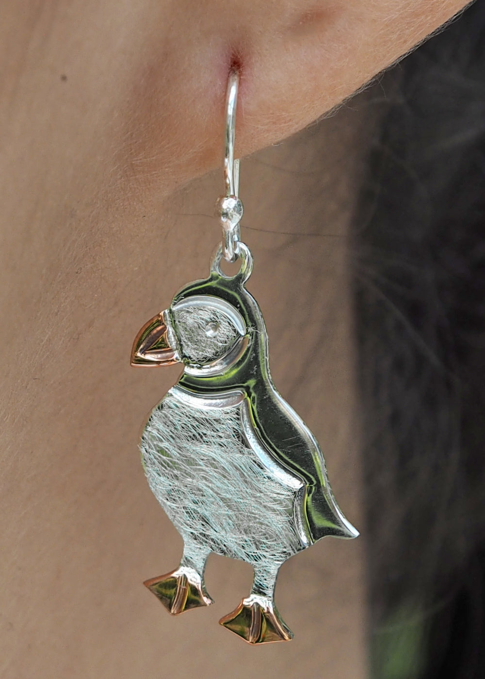 Duet Percy Puffin Drop Earrings