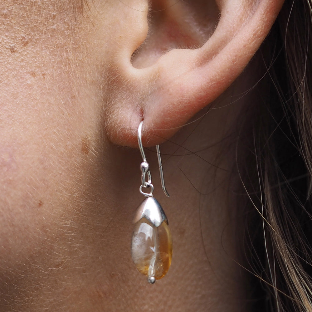 Lilith Citrine Drop Earrings