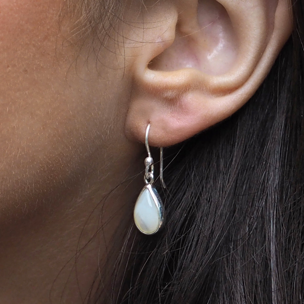 Audrey Teardrop Mother Of Pearl Drop Earrings