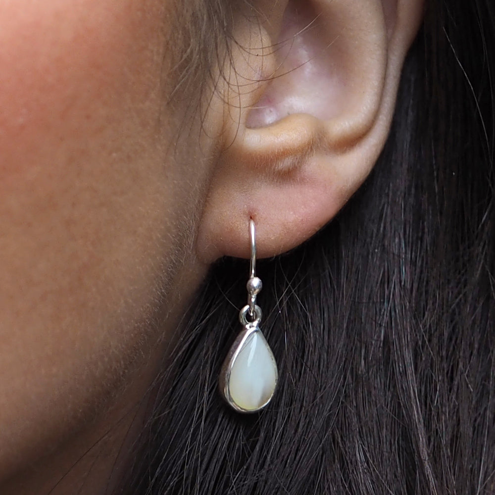 Audrey Teardrop Mother Of Pearl Drop Earrings