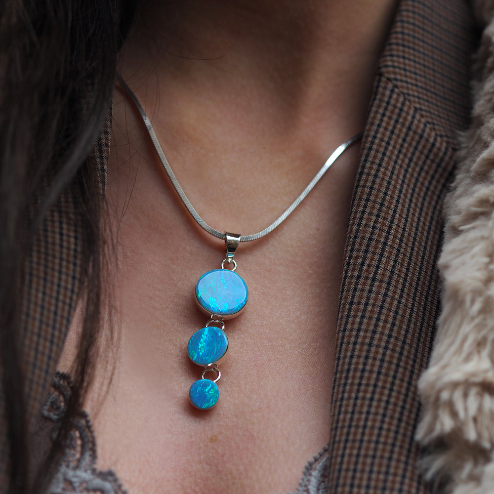 Flinder Turquoise Dotty Pendant