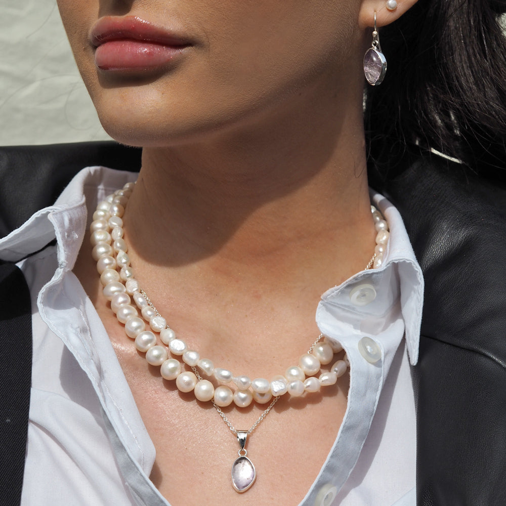 Mary Large White Pearl Necklace