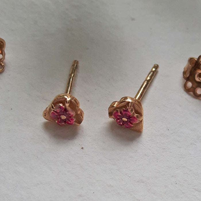 Barbara Haas Fiorellina Rose Au Heart Studs