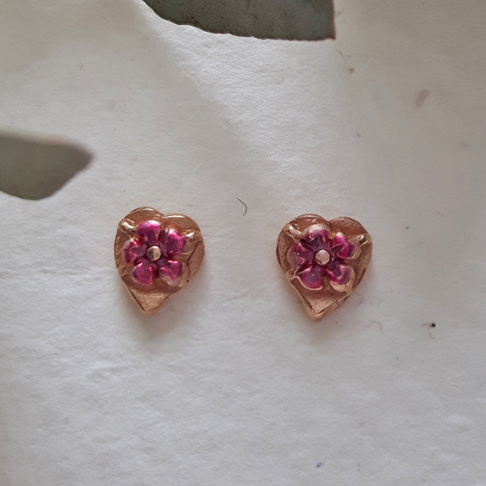 Barbara Haas Fiorellina Rose Au Heart Studs