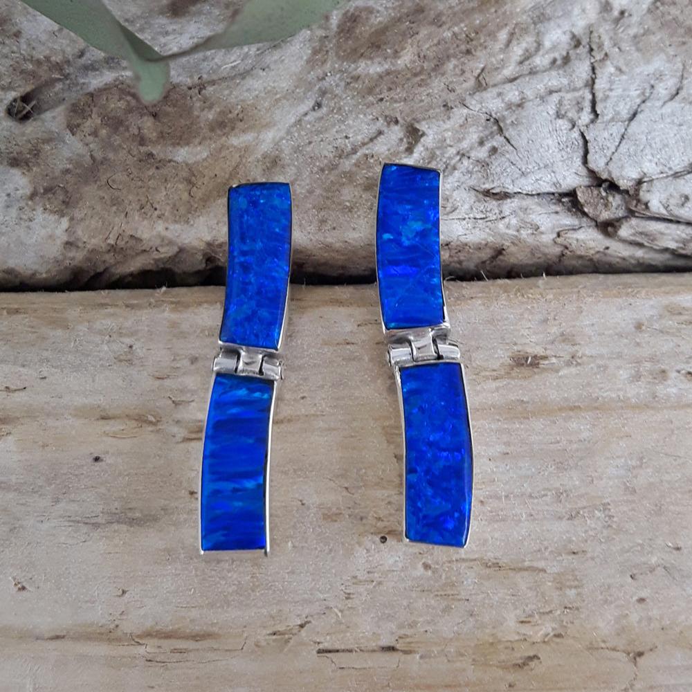 Flinder Blue Drift Stud Earrings