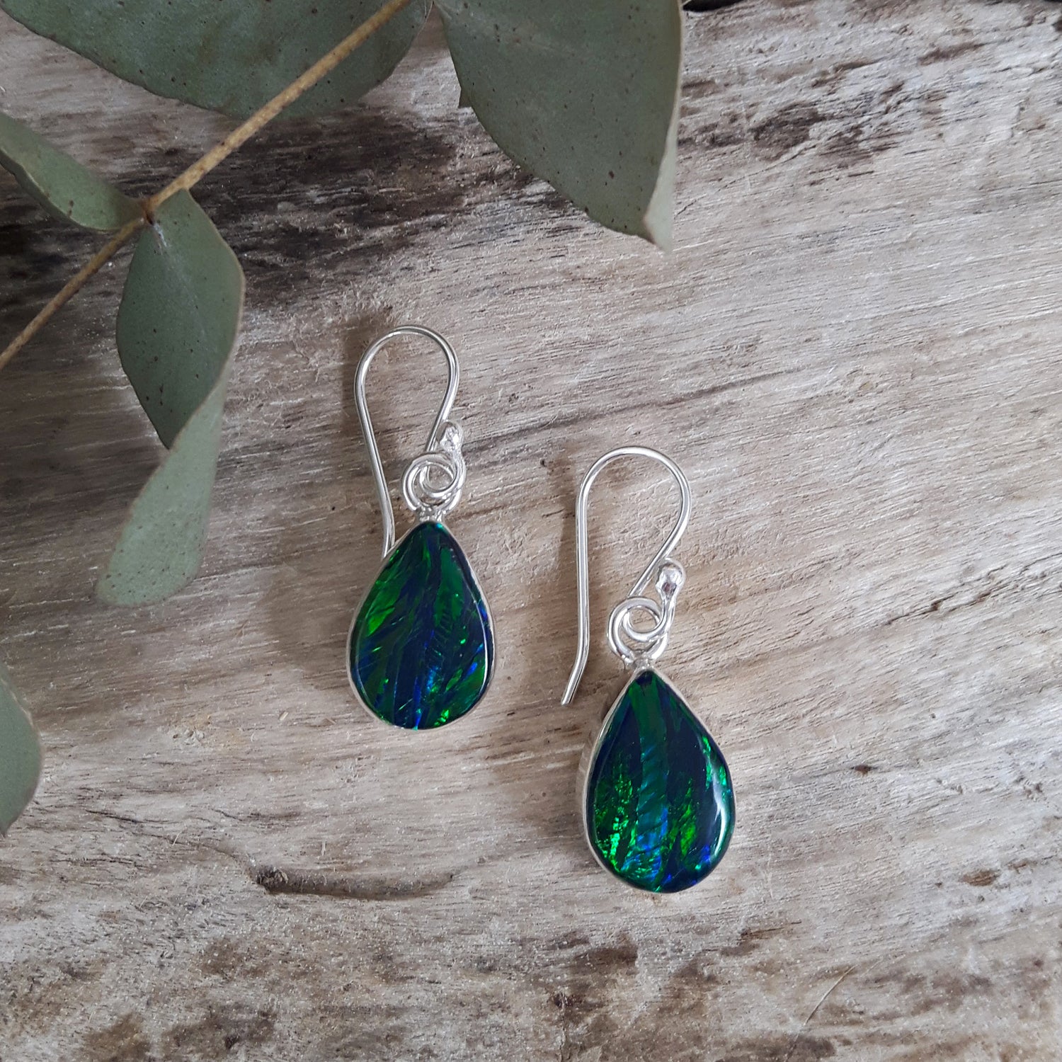 Flinder Emerald Renoir Drop Earrings