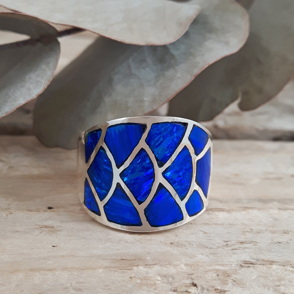 Flinder Guinevere Blue Ring