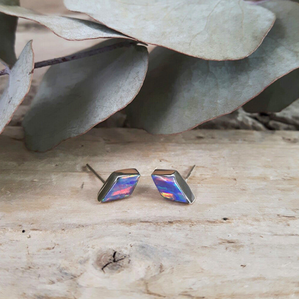 Flinder Lavender Kite Stud Earrings