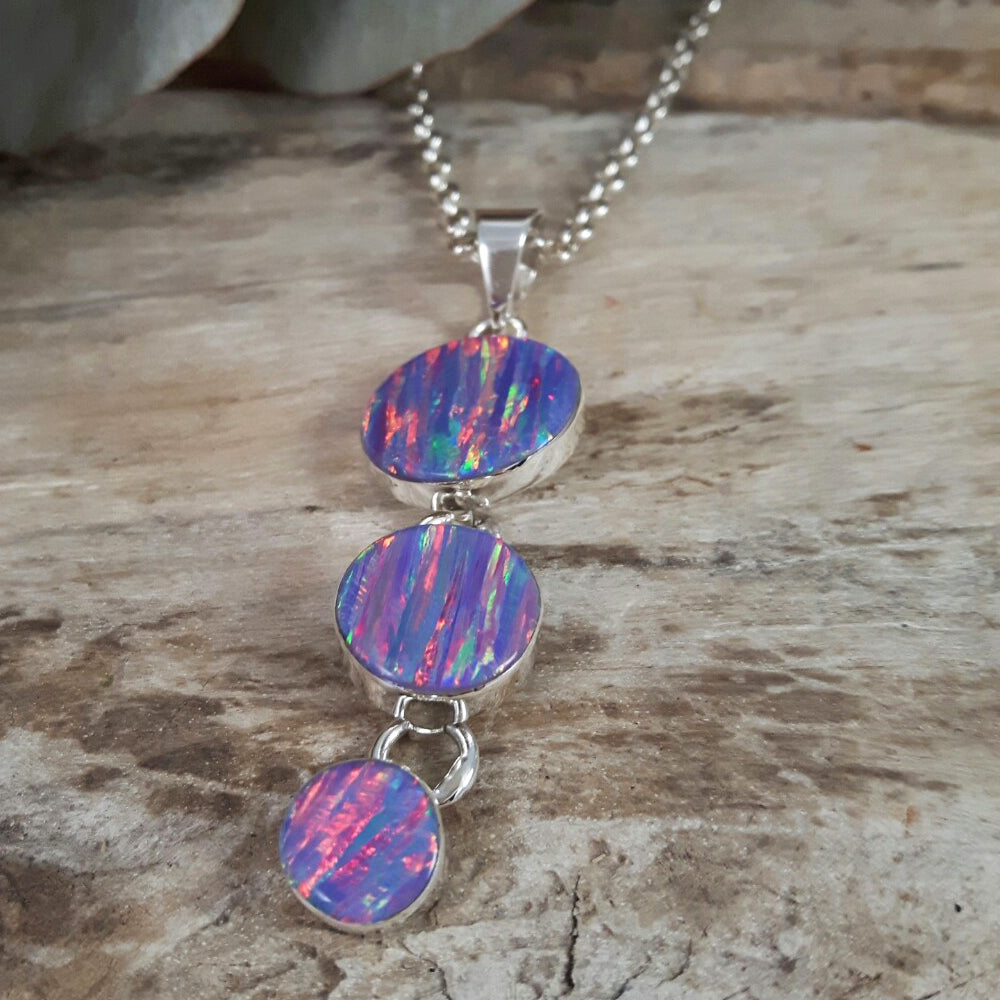 Flinder Lavender Dotty Pendant