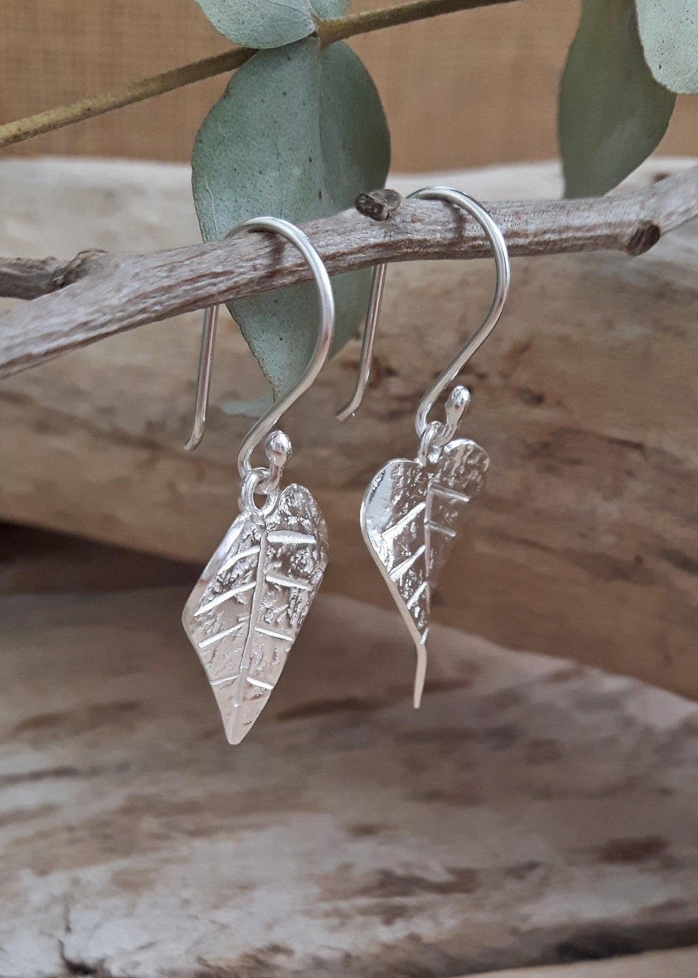 Foresta Heart Leaf Drop Earrings