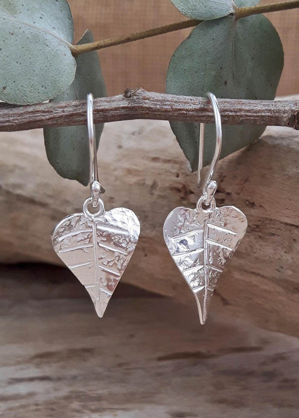 Foresta Heart Leaf Drop Earrings