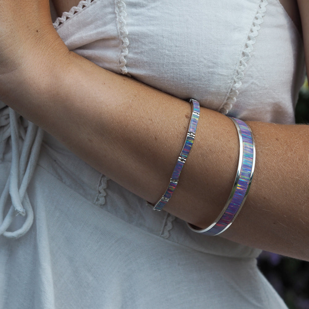 Flinder Lavender Wide Bangle