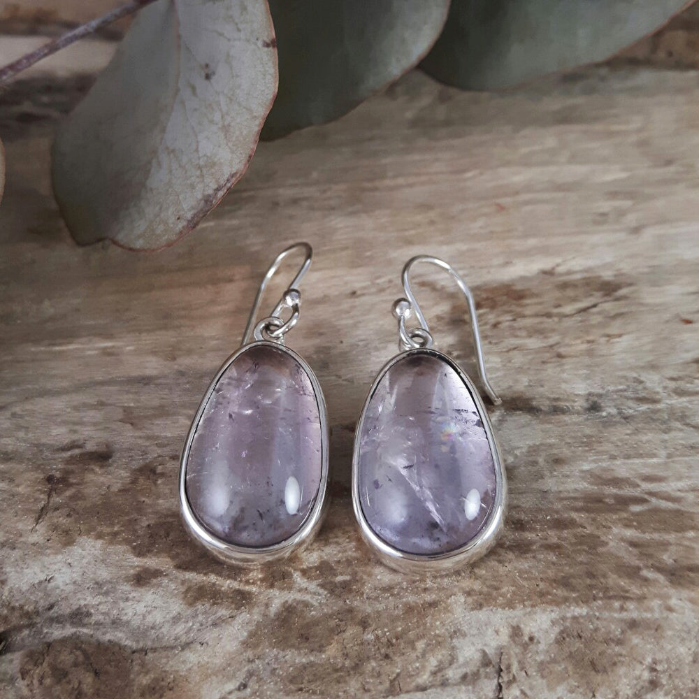 Ixchel Pink Amethyst Drop Earrings