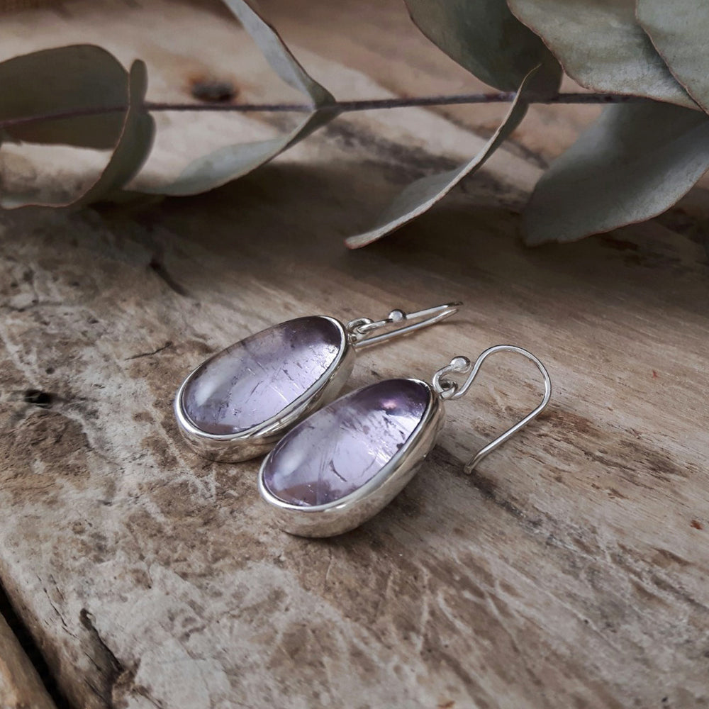 Ixchel Pink Amethyst Drop Earrings