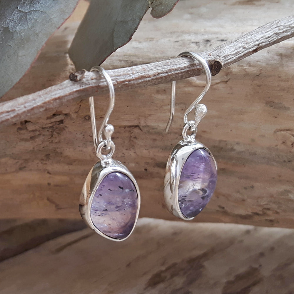 Ixchel Pink Amethyst Drop Earrings