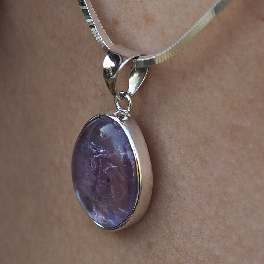 Ixchel Pink Amethyst Pendant