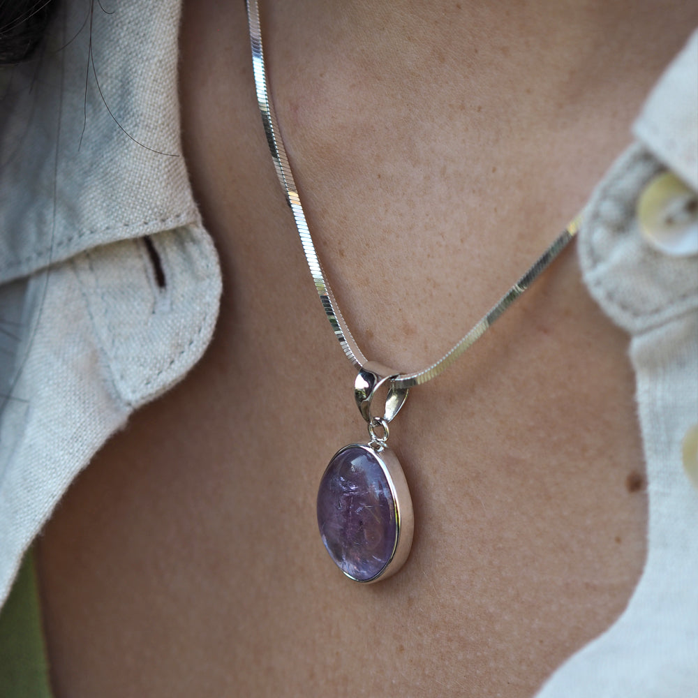 Ixchel Pink Amethyst Pendant