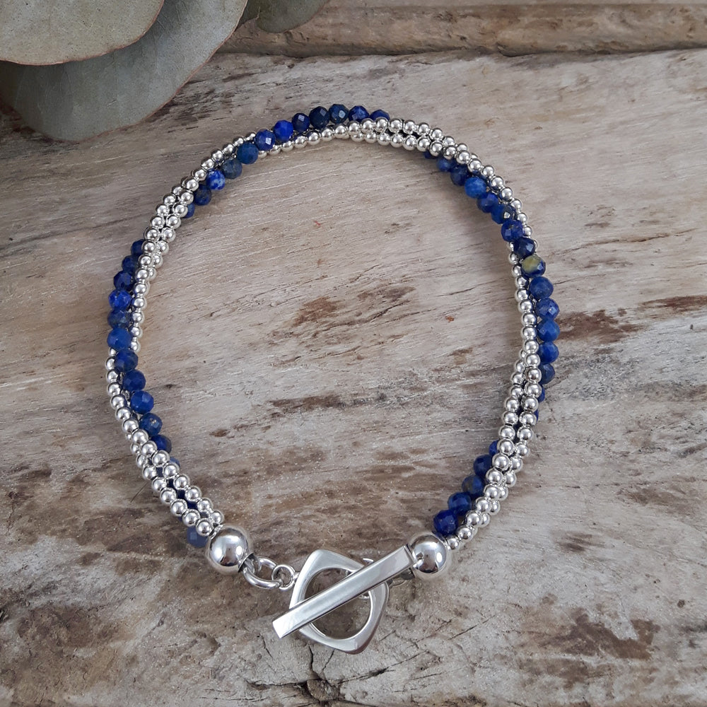 Jasmin Lapis Bracelet