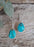 Kelly Medium Teardrop Turquoise Drop Earrings