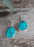 Kelly Medium Teardrop Turquoise Drop Earrings