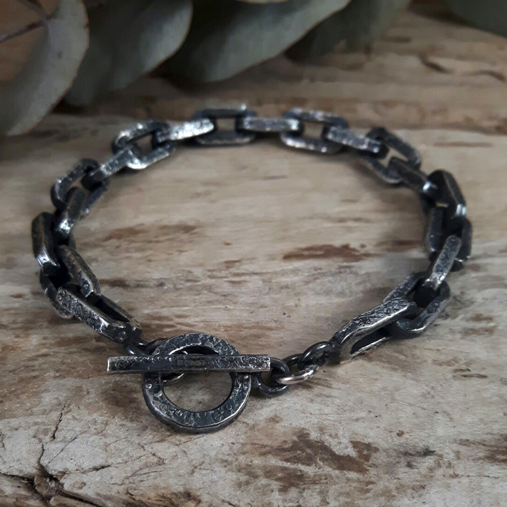 Kukulkan Link Oxidised Bracelet