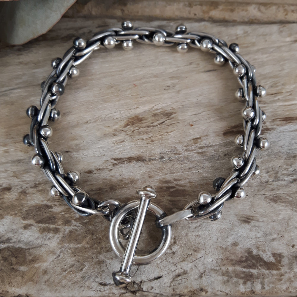 Lolita Bola Oxidised 22cm Bracelet