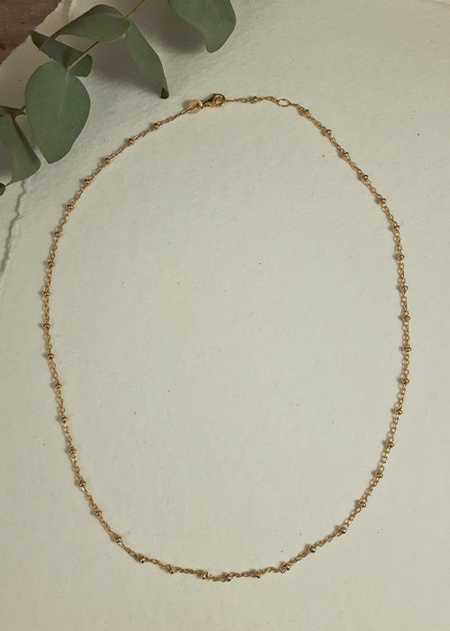 Lotty Gold Plated Chain Necklace 42-45cm