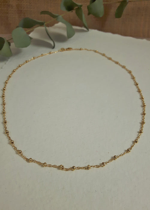 Lotty Gold Plated Chain Necklace 42-45cm