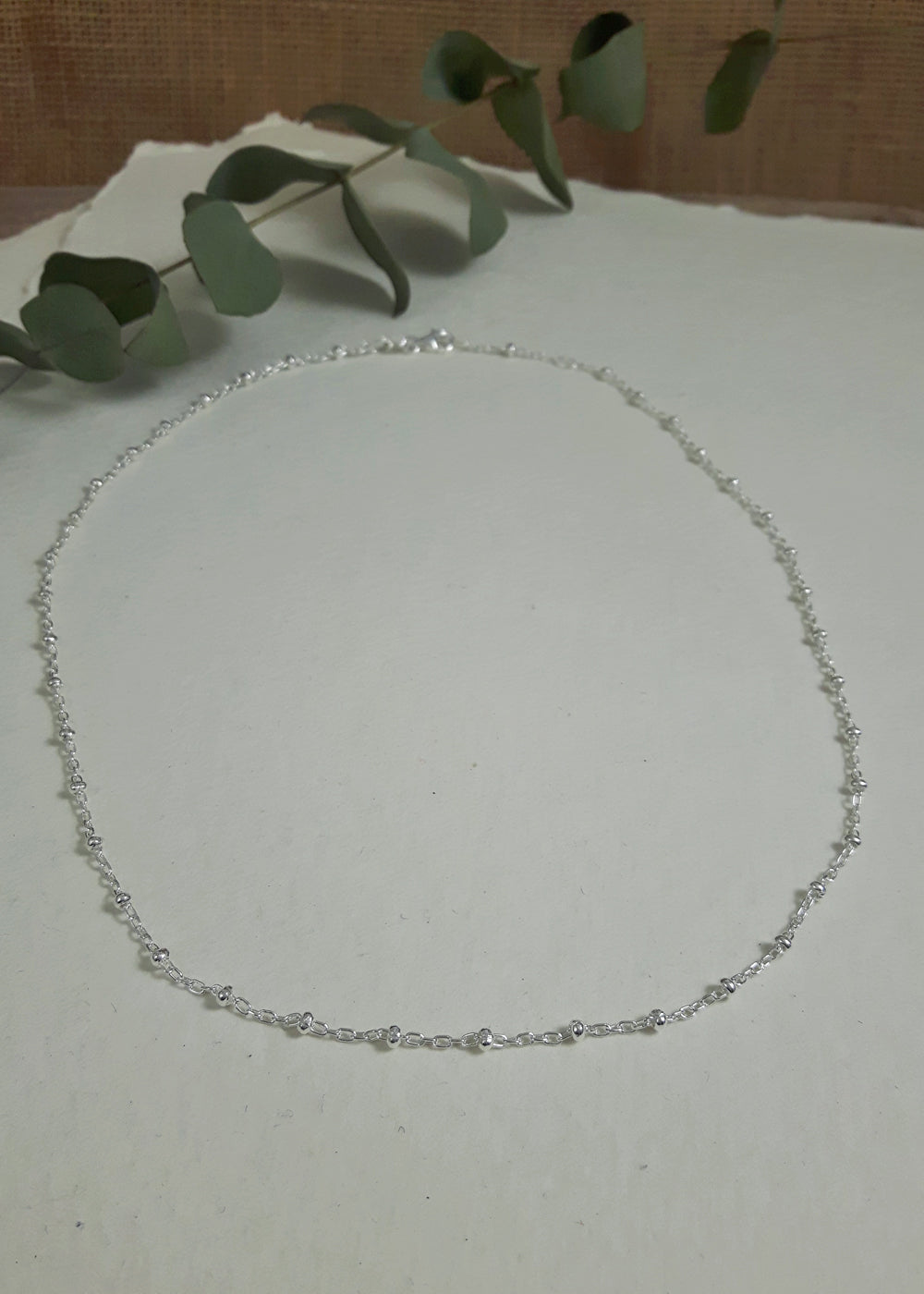 Lotty Sterling Silver Chain Necklace 36-40cm