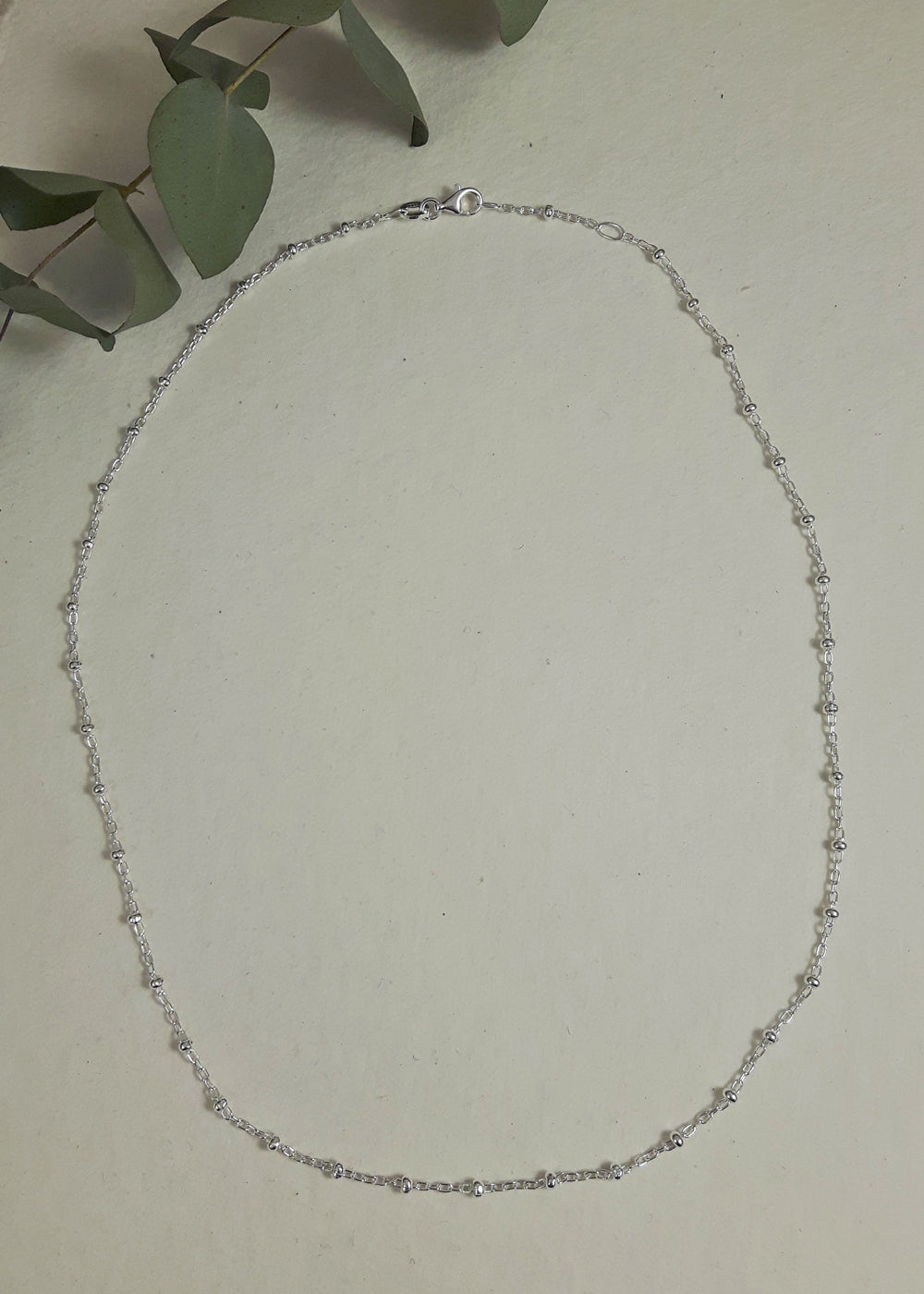 Lotty Sterling Silver Chain Necklace 36-40cm