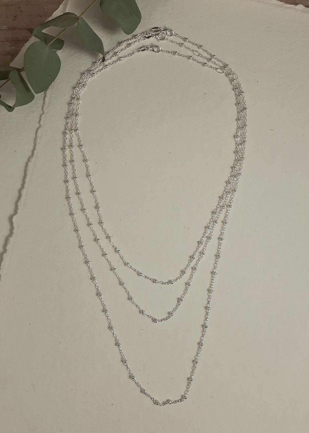 Lotty Sterling Silver Chain Necklace 36-40cm