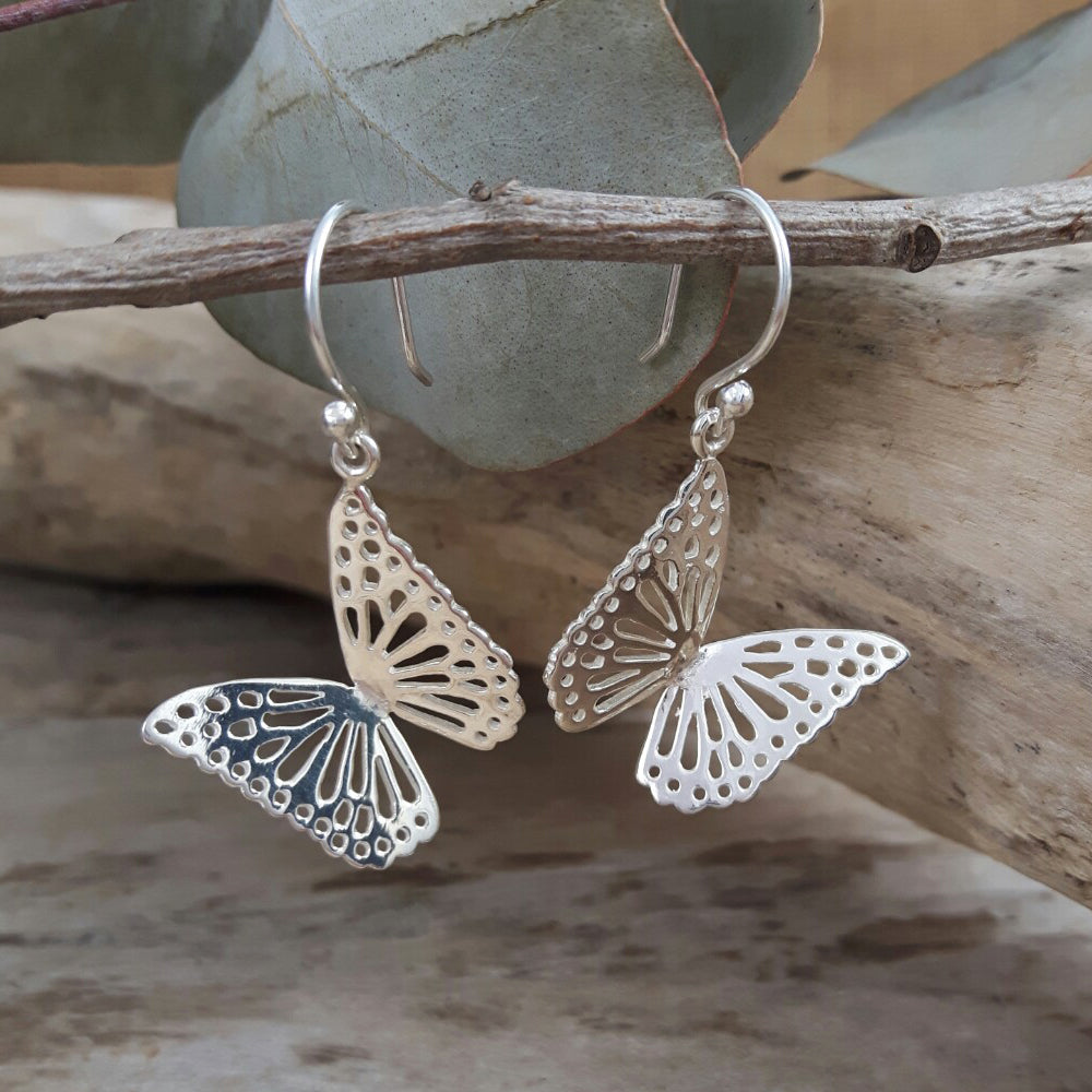 Monarca Small Butterfly Drop Earrings