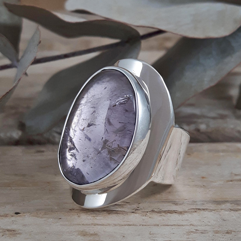 Monet Ixchel Pink Amethyst Adjustable Ring