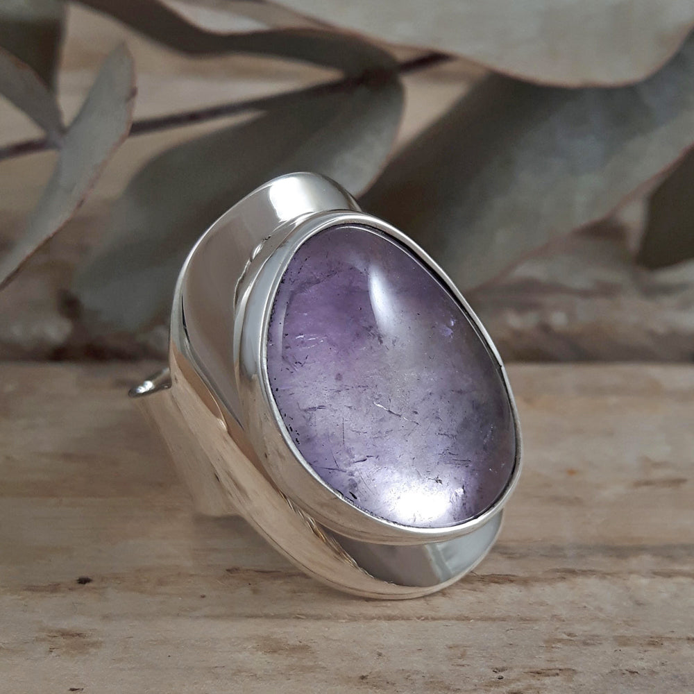 Monet Ixchel Pink Amethyst Adjustable Ring