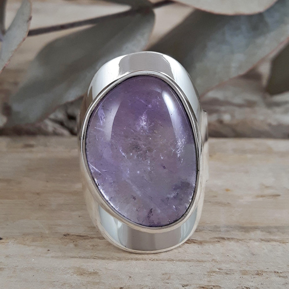 Monet Ixchel Pink Amethyst Adjustable Ring