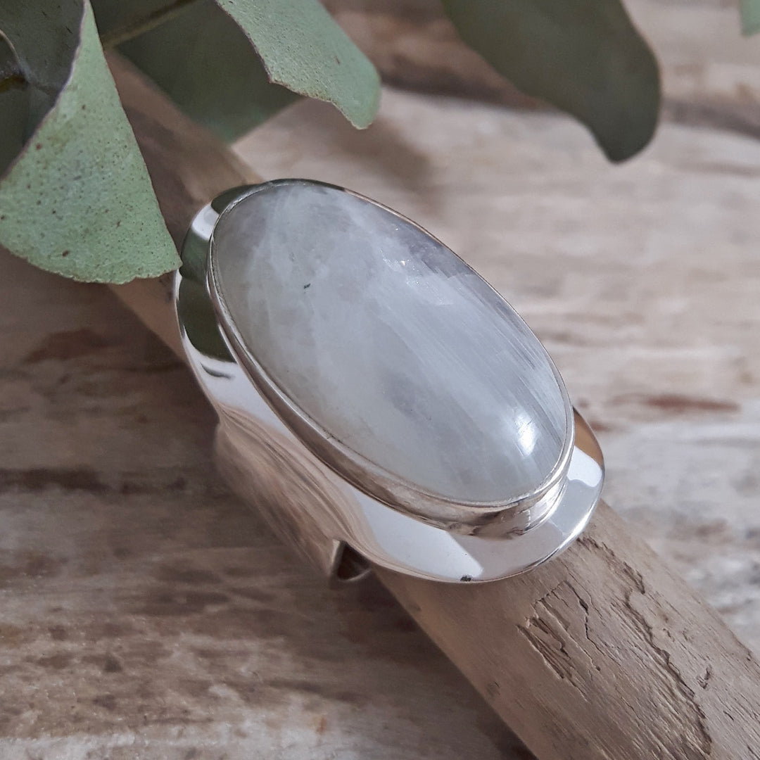 Monet Moonstone Oval L Adjustable Ring A