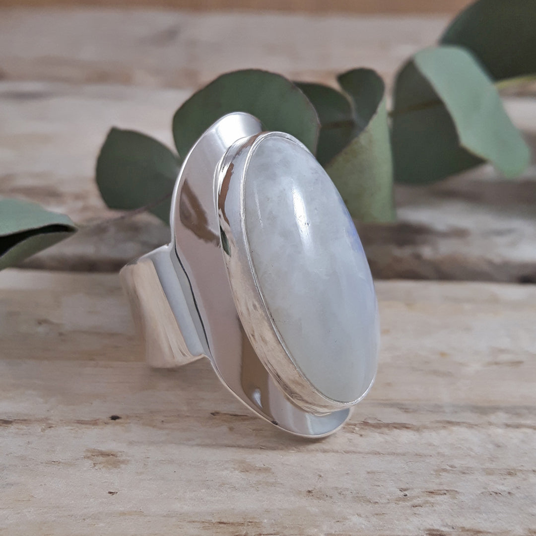 Monet Moonstone Oval L Adjustable Ring A