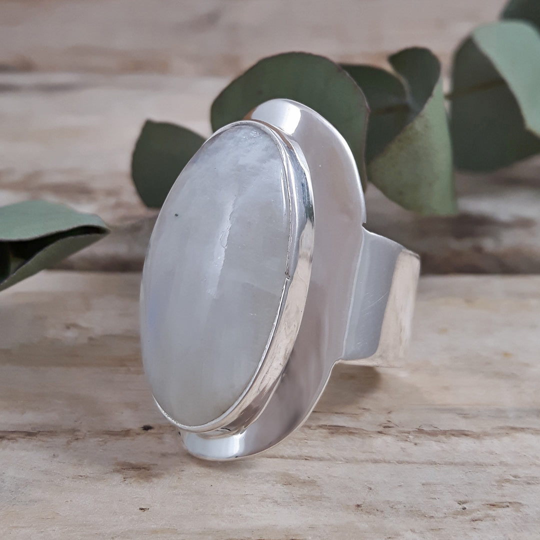 Monet Moonstone Oval L Adjustable Ring A