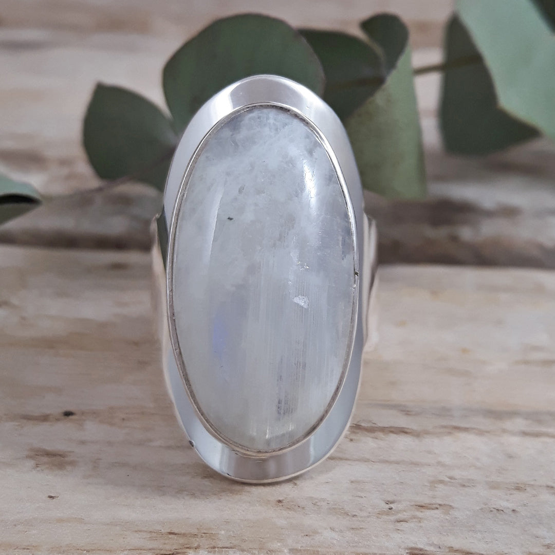 Monet Moonstone Oval L Adjustable Ring A